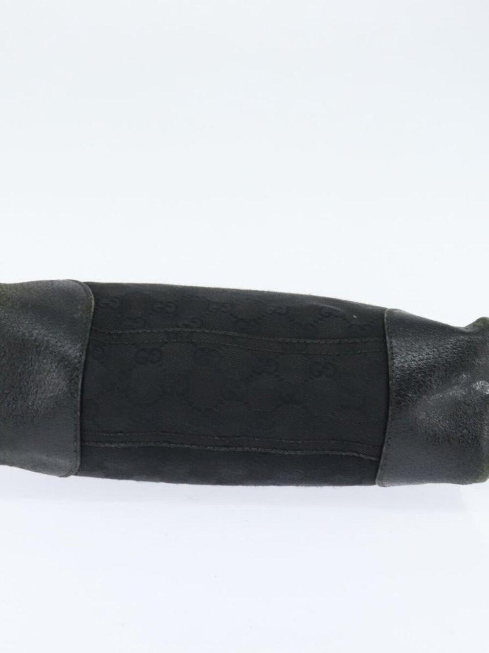 Authentic GUCCI GG Canvas Shoulder Bag Black Silver 114273 - Picture 16 of 16